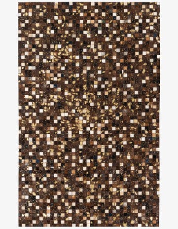 5' x 8' Cowhide Stocks Rug