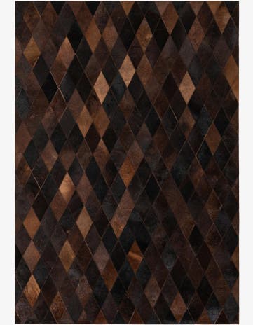 4' 1 x 5' 10 Cowhide Stocks Rug