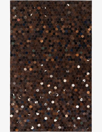 5' x 8' Cowhide Stocks Rug