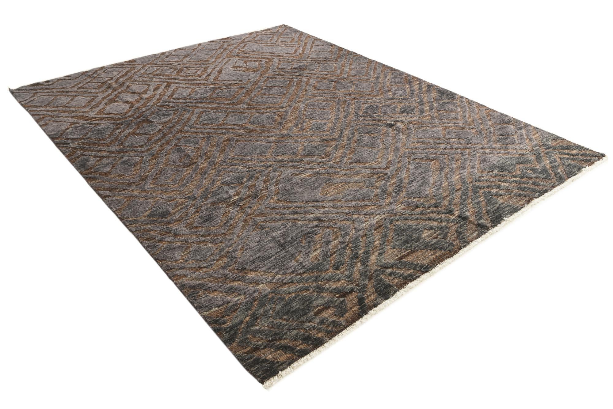 8' 3 x 10' 3 Hand Knotted Darya Wool Rug