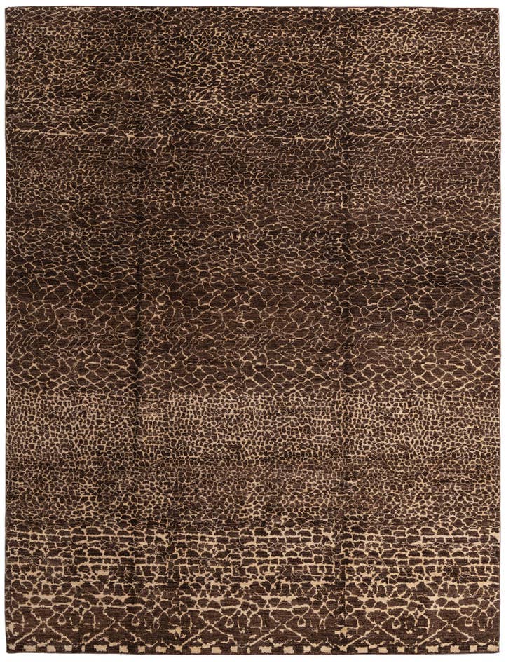 Detailansicht von 275cm x 360cm Handgeknüpft Darya Wolle Teppich