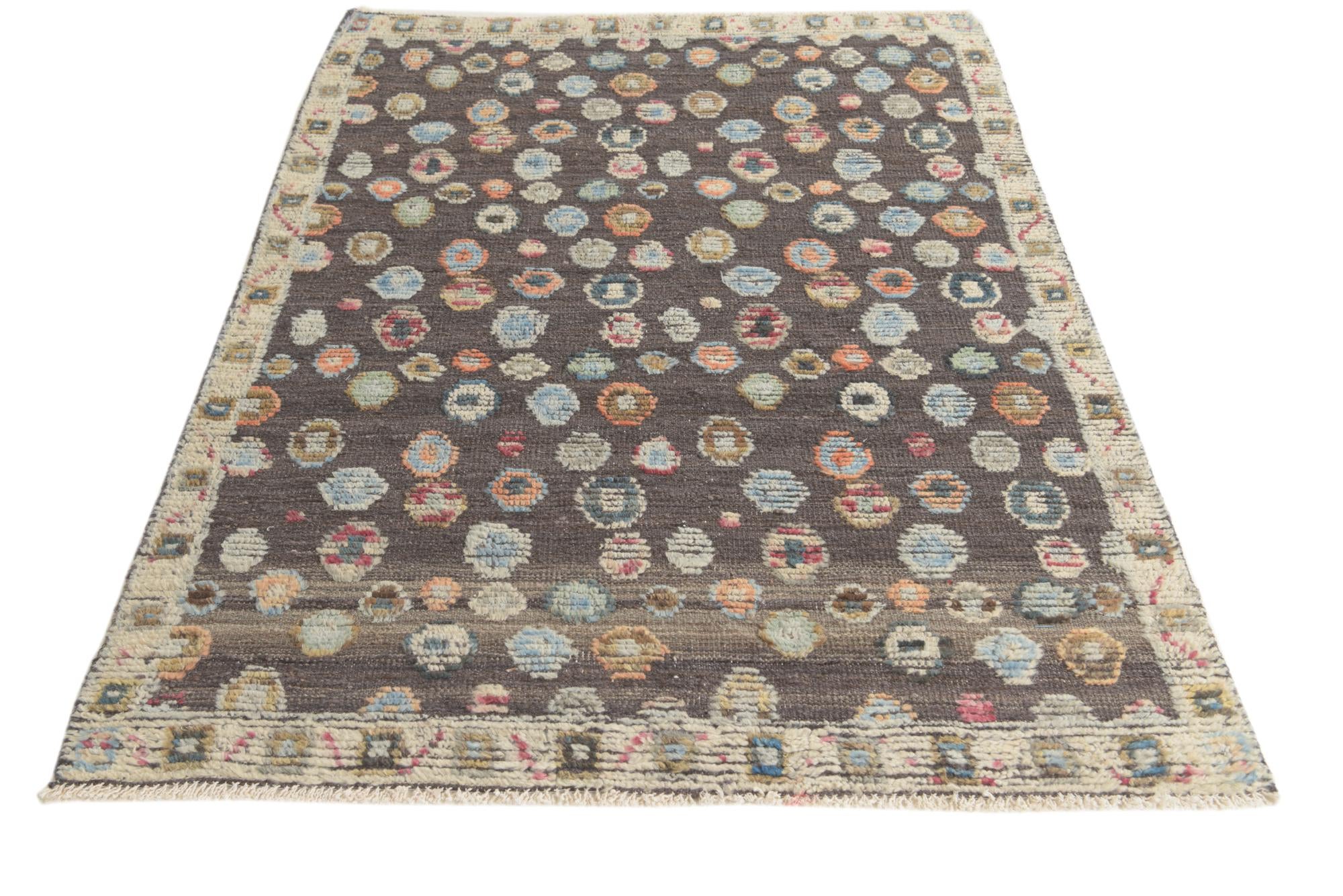4' 3 x 6' 3 Hand Knotted Darya Wool Rug