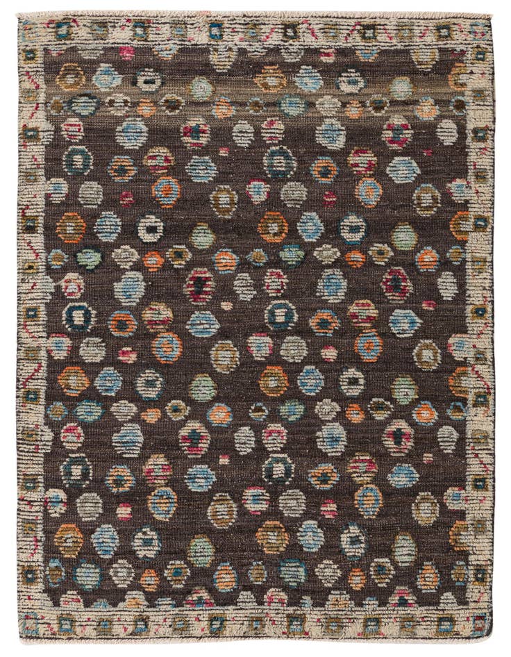 Detail image of 4' 3 x 6' 3 Hand Knotted Darya Wool Rug