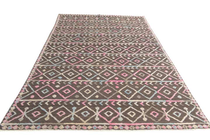 6' 6 x 10' 2 Hand Knotted Darya Wool Rug