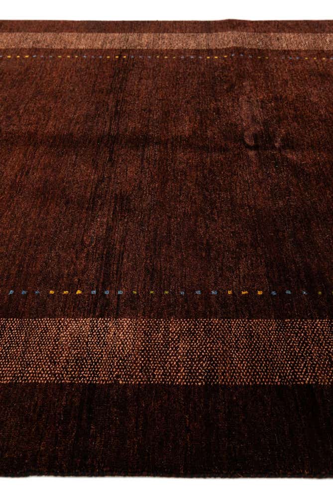 4' 10 x 7' Hand Knotted Gabbeh Wool Rug