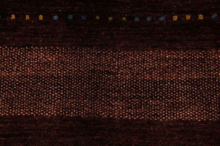 4' 10 x 7' Hand Knotted Gabbeh Wool Rug