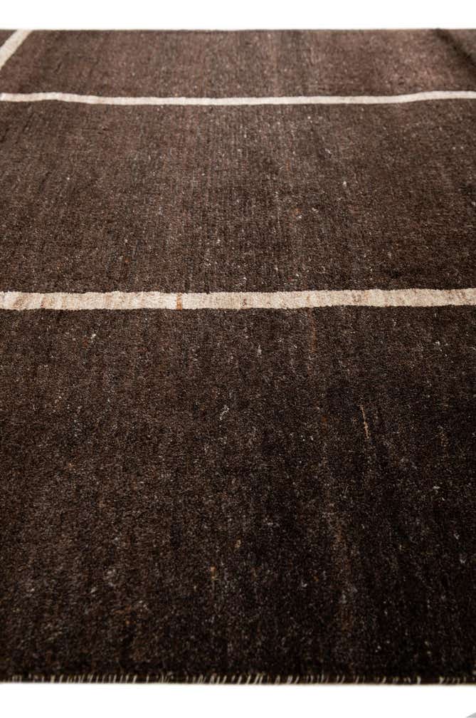 4' x 5' 10 Hand Knotted Gabbeh Wool Rug