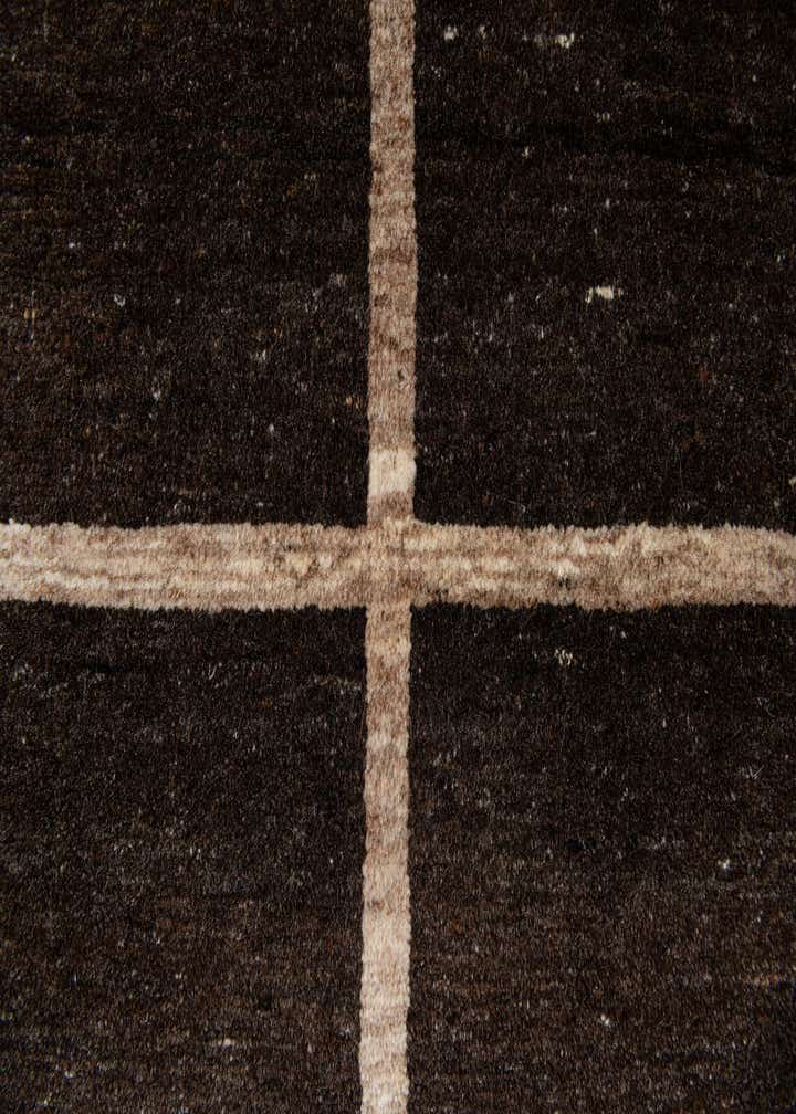 4' x 5' 10 Hand Knotted Gabbeh Wool Rug