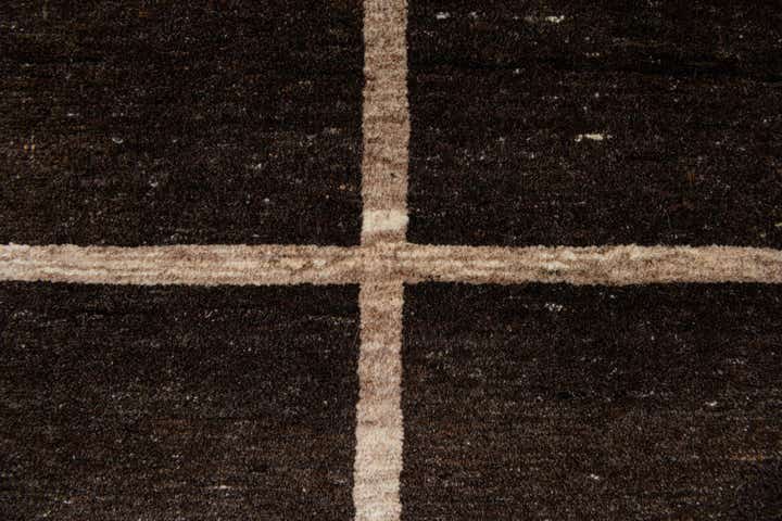 4' x 5' 10 Hand Knotted Gabbeh Wool Rug