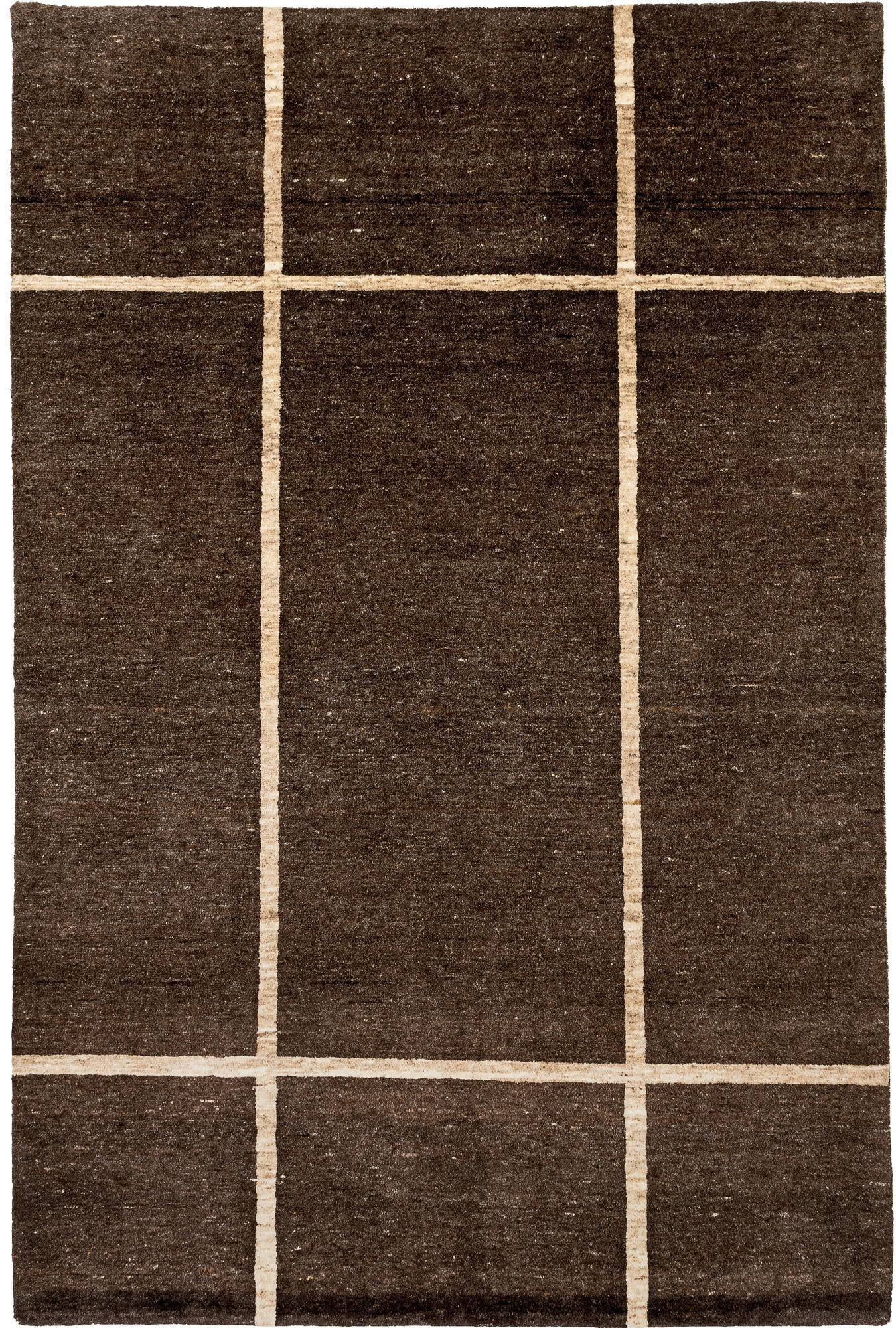 4' x 5' 10 Hand Knotted Gabbeh Wool Rug