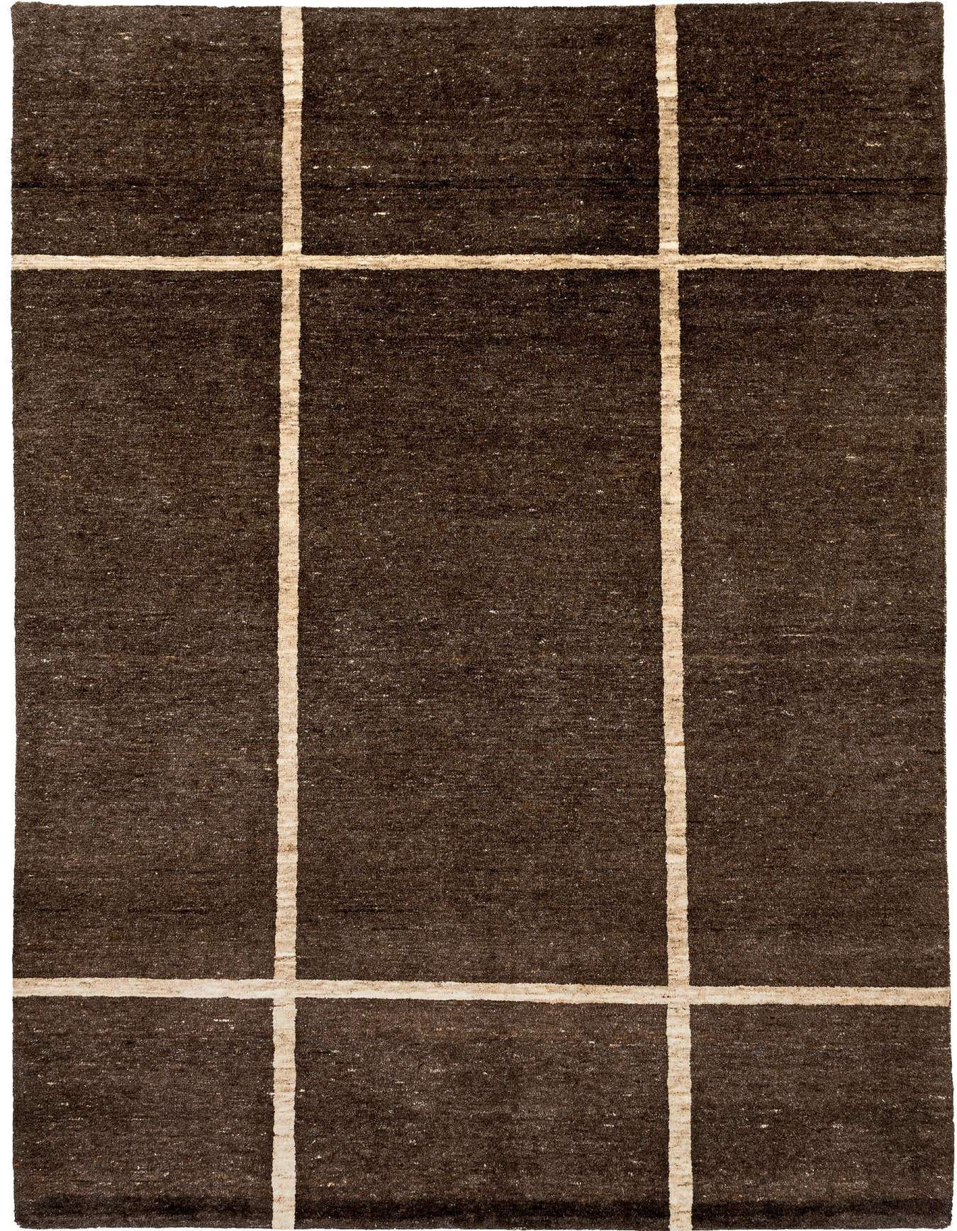 4' x 5' 10 Hand Knotted Gabbeh Wool Rug