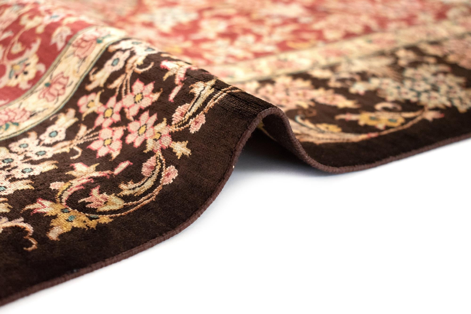 3' 3 x 4' 11 Ghom Silk Rug