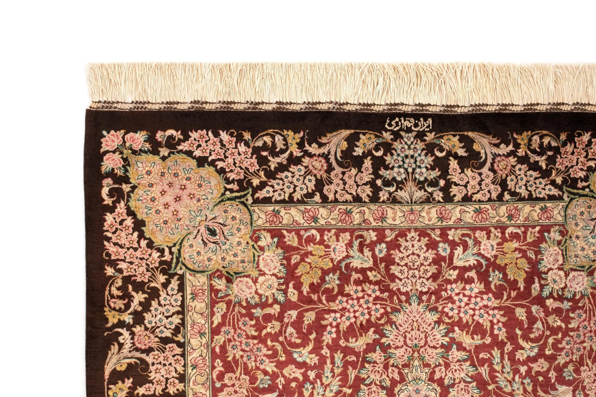 3' 3 x 4' 11 Ghom Silk Rug