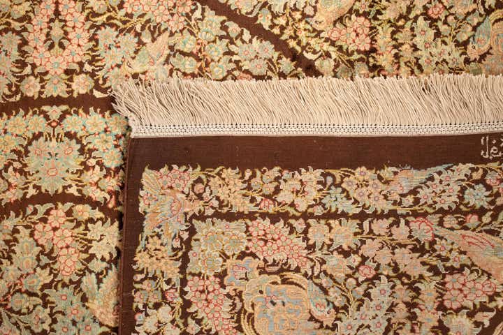 2' 8 x 4' Ghom Silk Rug