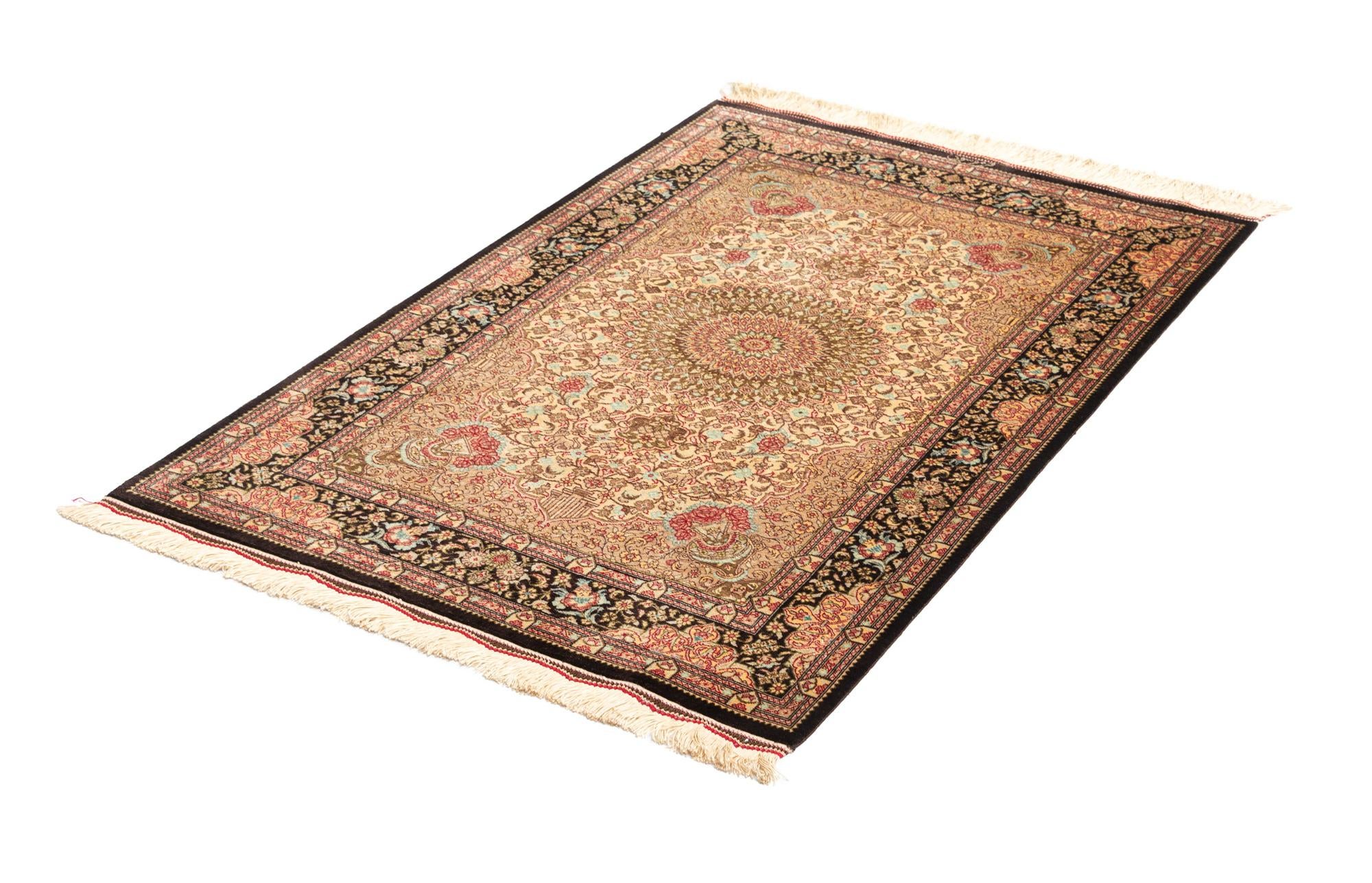 2' 7 x 4' Ghom Silk Rug