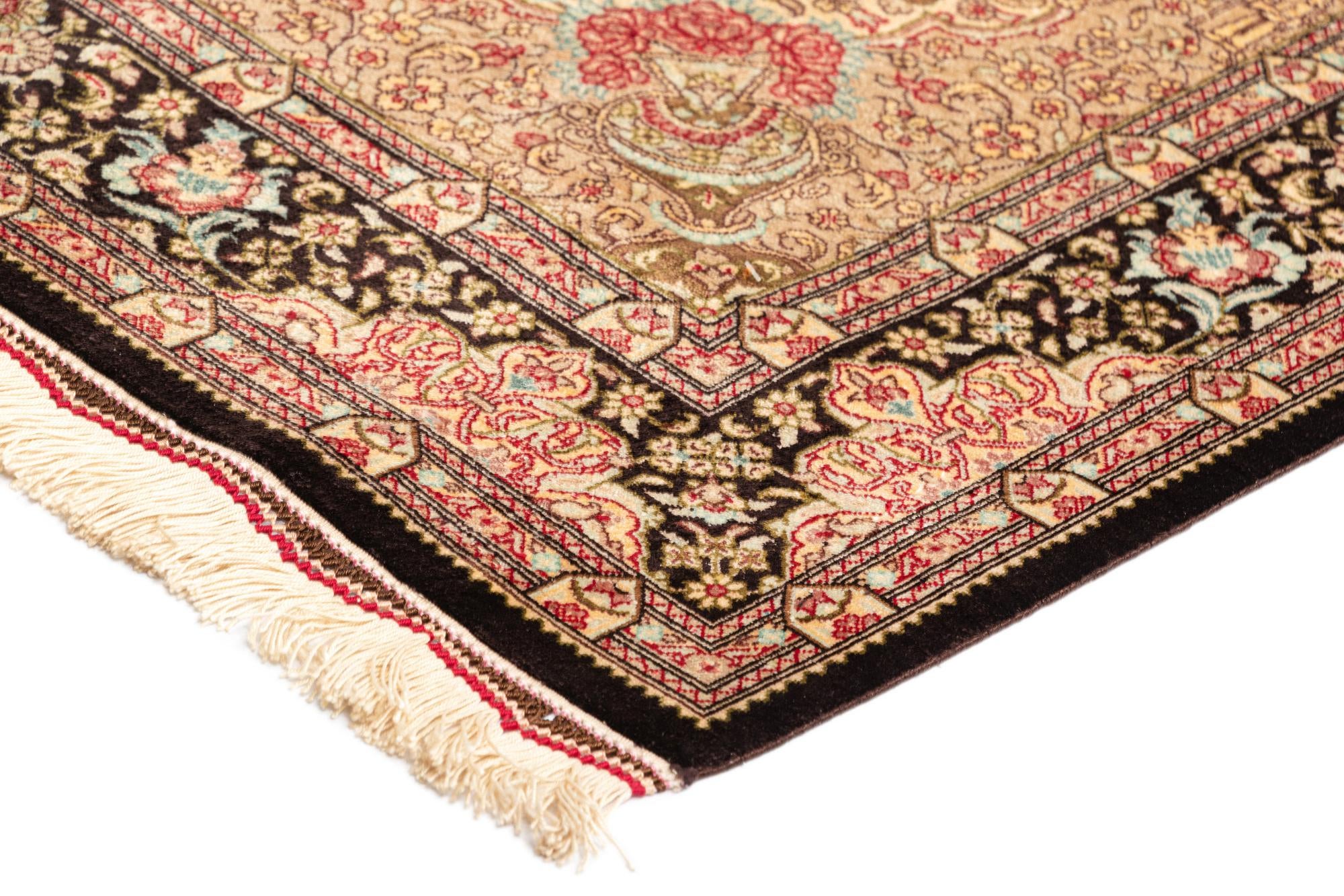 2' 7 x 4' Ghom Silk Rug