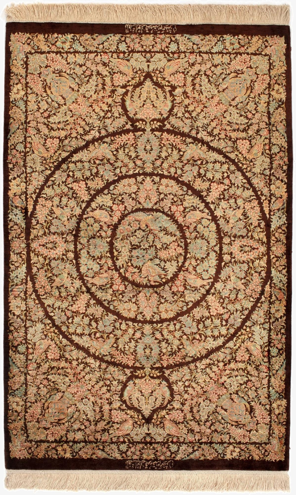 2' 8 x 4' Ghom Silk Rug