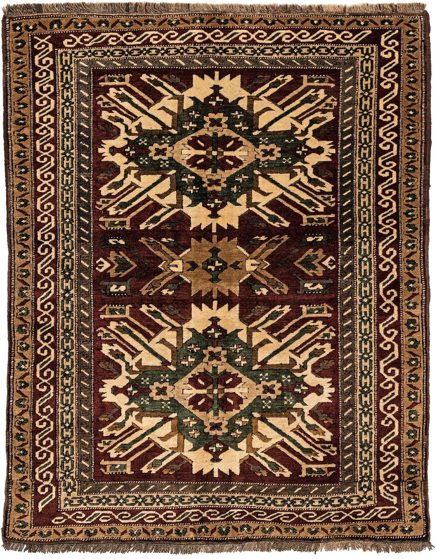 5' x 6' 7 Hand Knotted Kars Wool Rug
