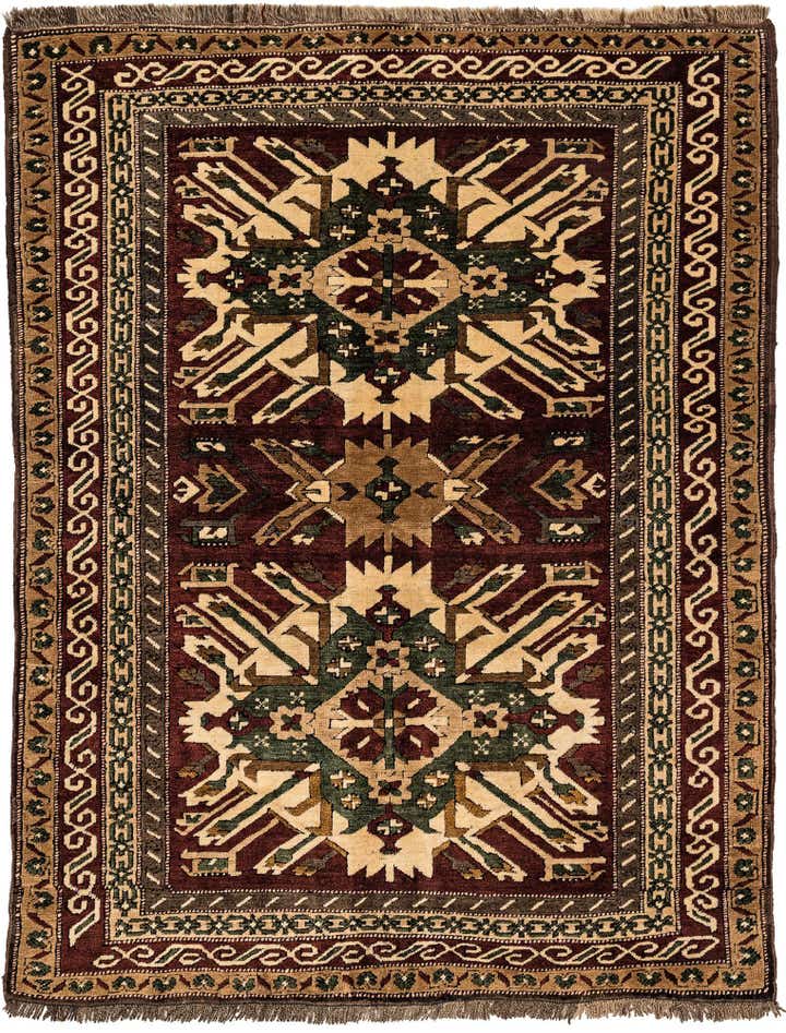 5' x 6' 7 Hand Knotted Kars Wool Rug