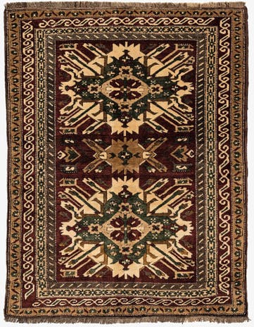 5' x 6' 7 Hand Knotted Kars Wool Rug
