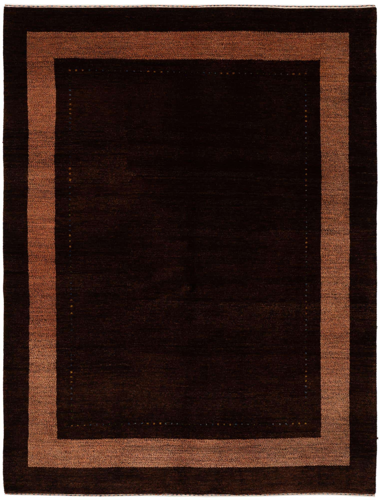 5' x 6' 8 Hand Knotted Kashkuli Gabbeh Wool Rug