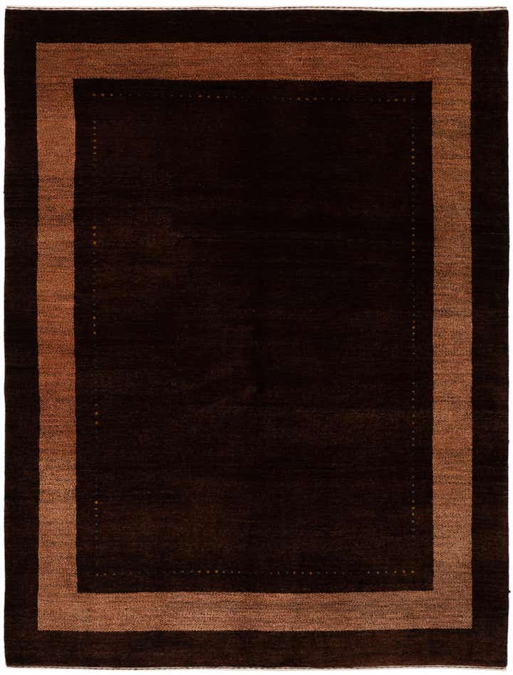 5' x 6' 8 Hand Knotted Kashkuli Gabbeh Wool Rug