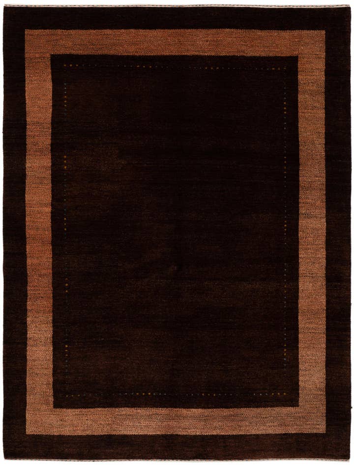 Detail image of 5' x 6' 8 Hand Knotted Kashkuli Gabbeh Wool Rug