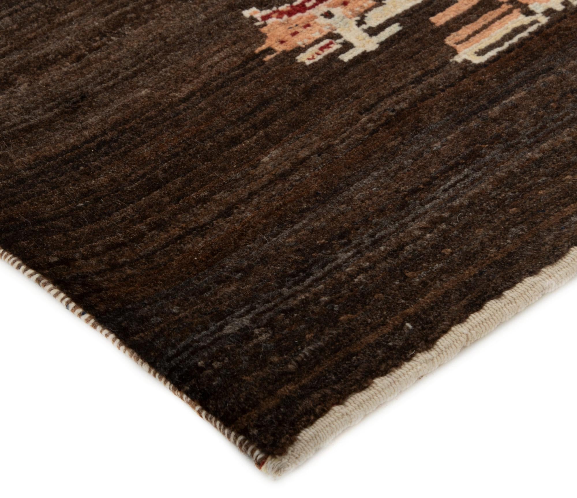3' 5 x 5' 1 Kashkuli Wool Rug