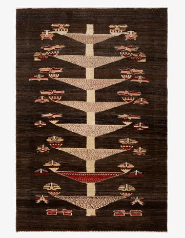 3' 5 x 5' 1 Kashkuli Wool Rug