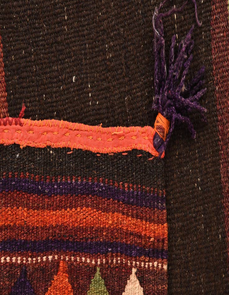 Detail image of 3' 3 x 3' 10  Hand Woven Kilim Fars Wool Rug