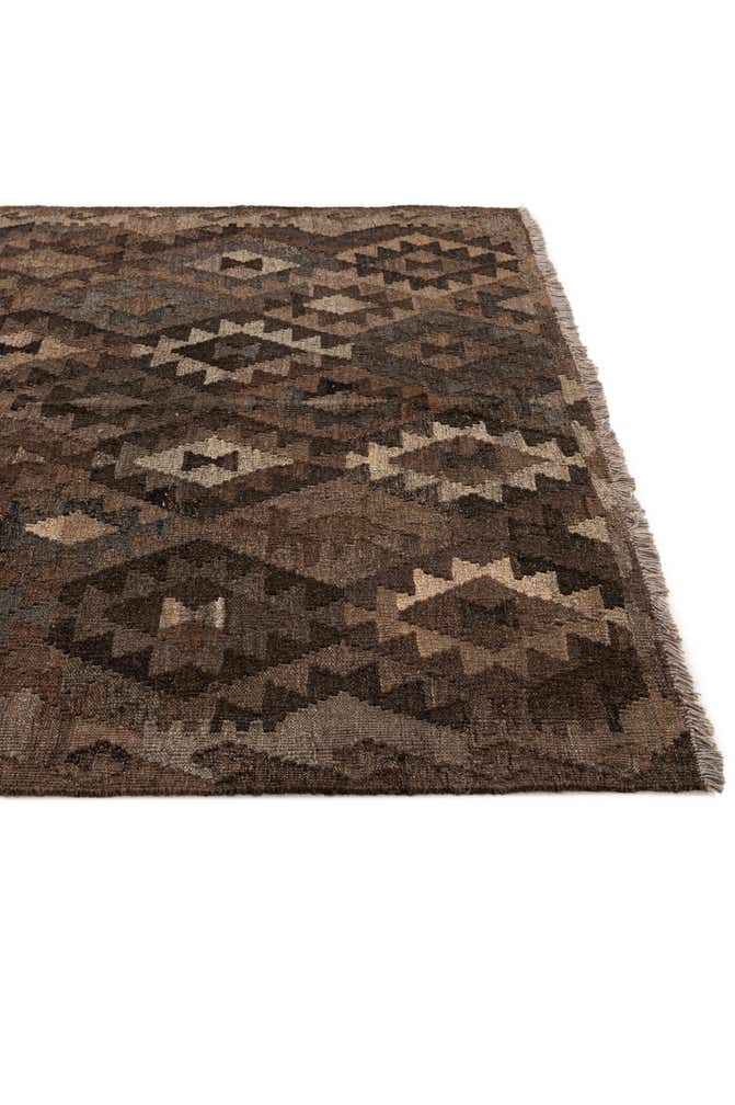 5' 2 x 6' 6 Hand Woven Kilim Maymana Wool Rug