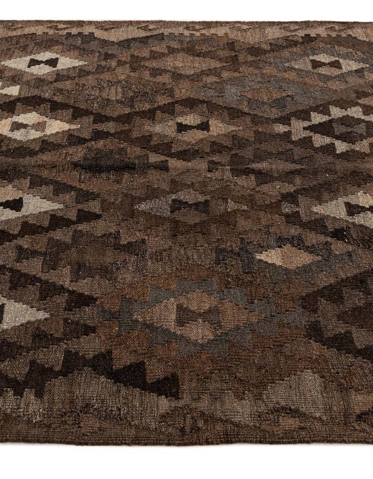Detail image of 5' 2 x 6' 6 Hand Woven Kilim Maymana Wool Rug