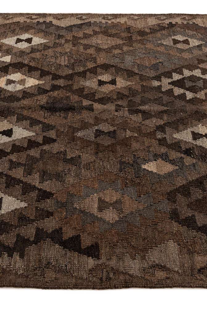 5' 2 x 6' 6 Hand Woven Kilim Maymana Wool Rug