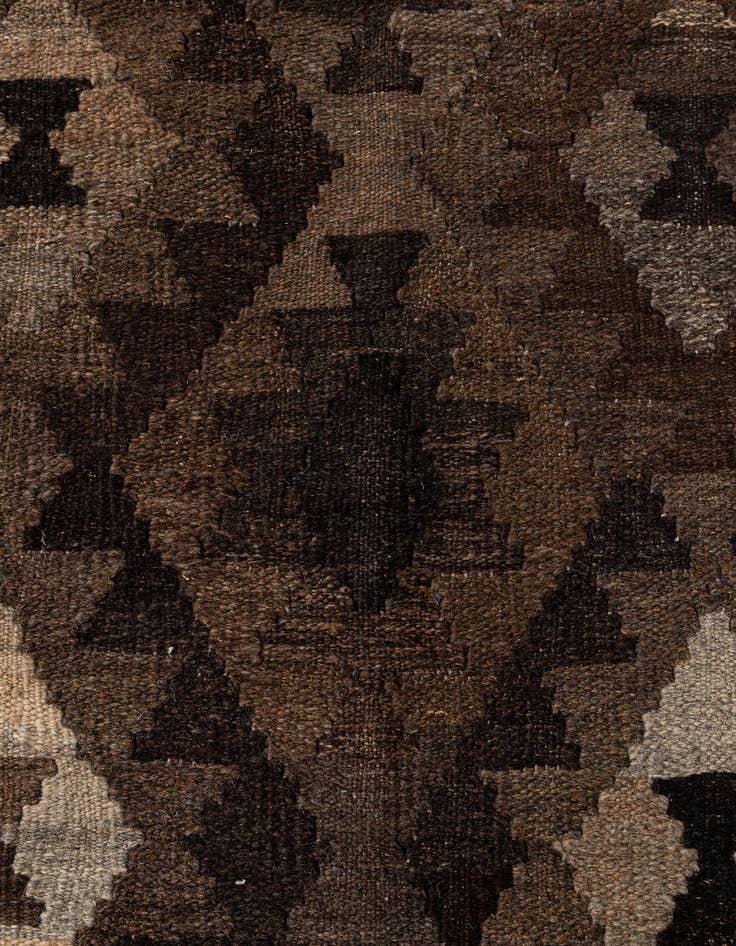 Detail image of 5' 2 x 6' 6  Hand Woven Kilim Maymana Wool Rug
