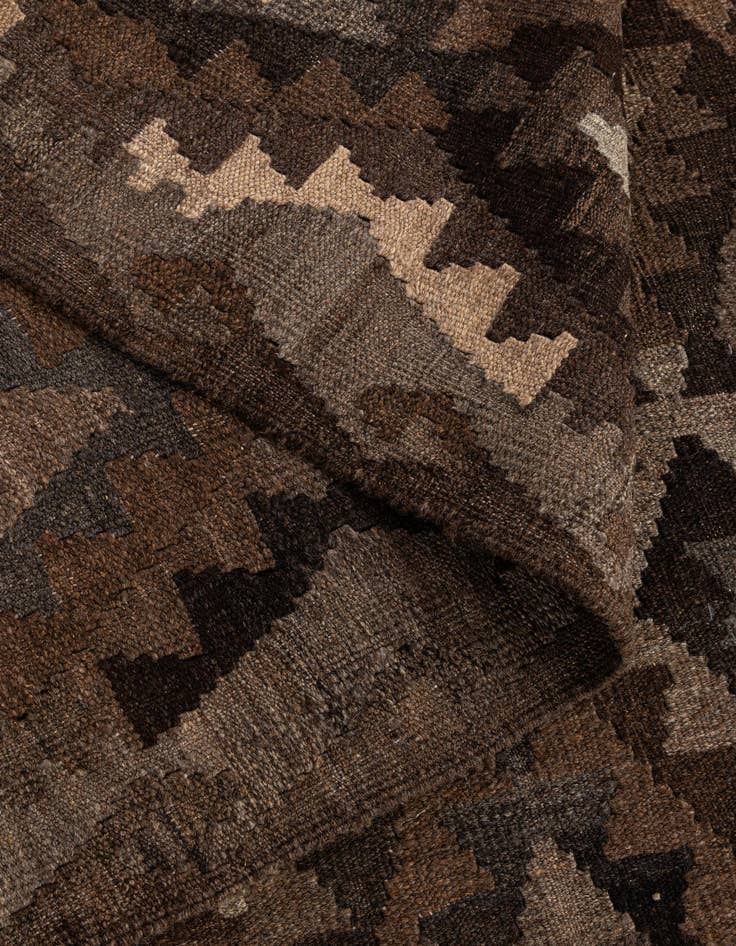 Detail image of 5' 2 x 6' 6  Hand Woven Kilim Maymana Wool Rug