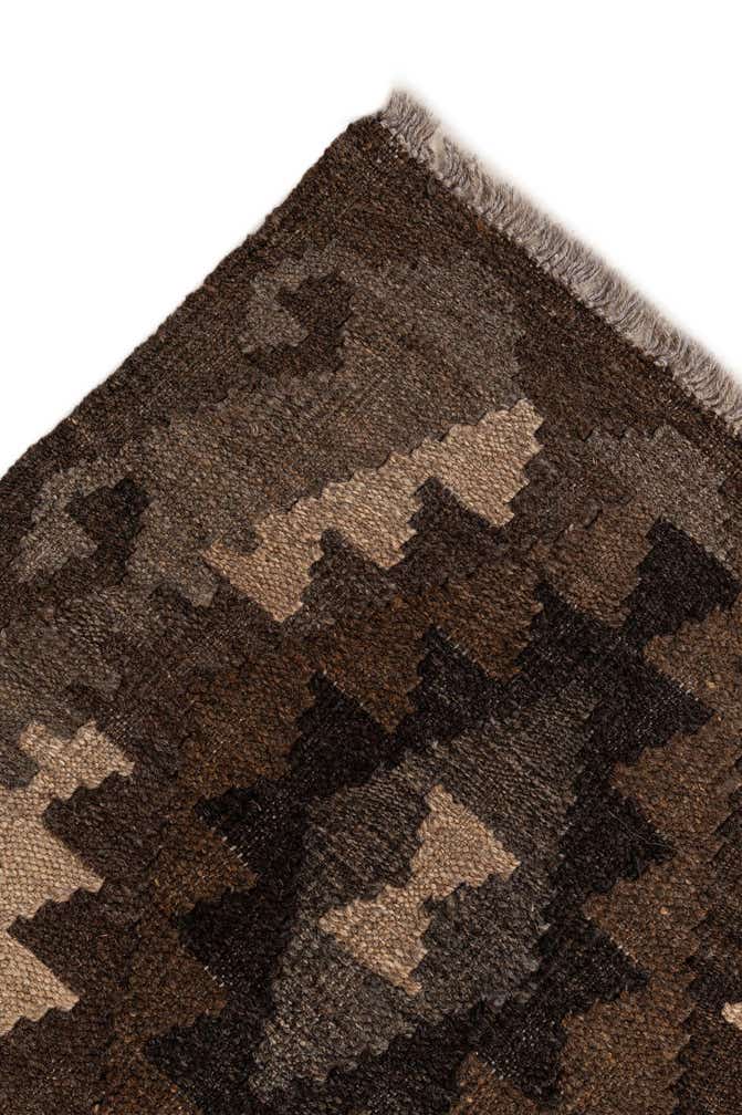 5' 2 x 6' 6 Hand Woven Kilim Maymana Wool Rug