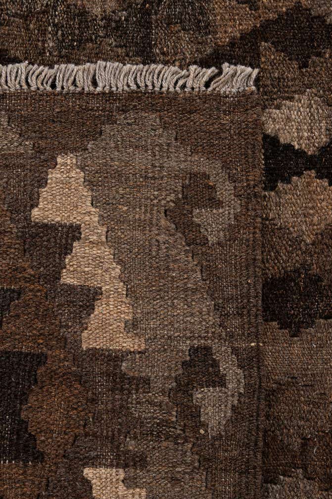 5' 2 x 6' 6 Hand Woven Kilim Maymana Wool Rug
