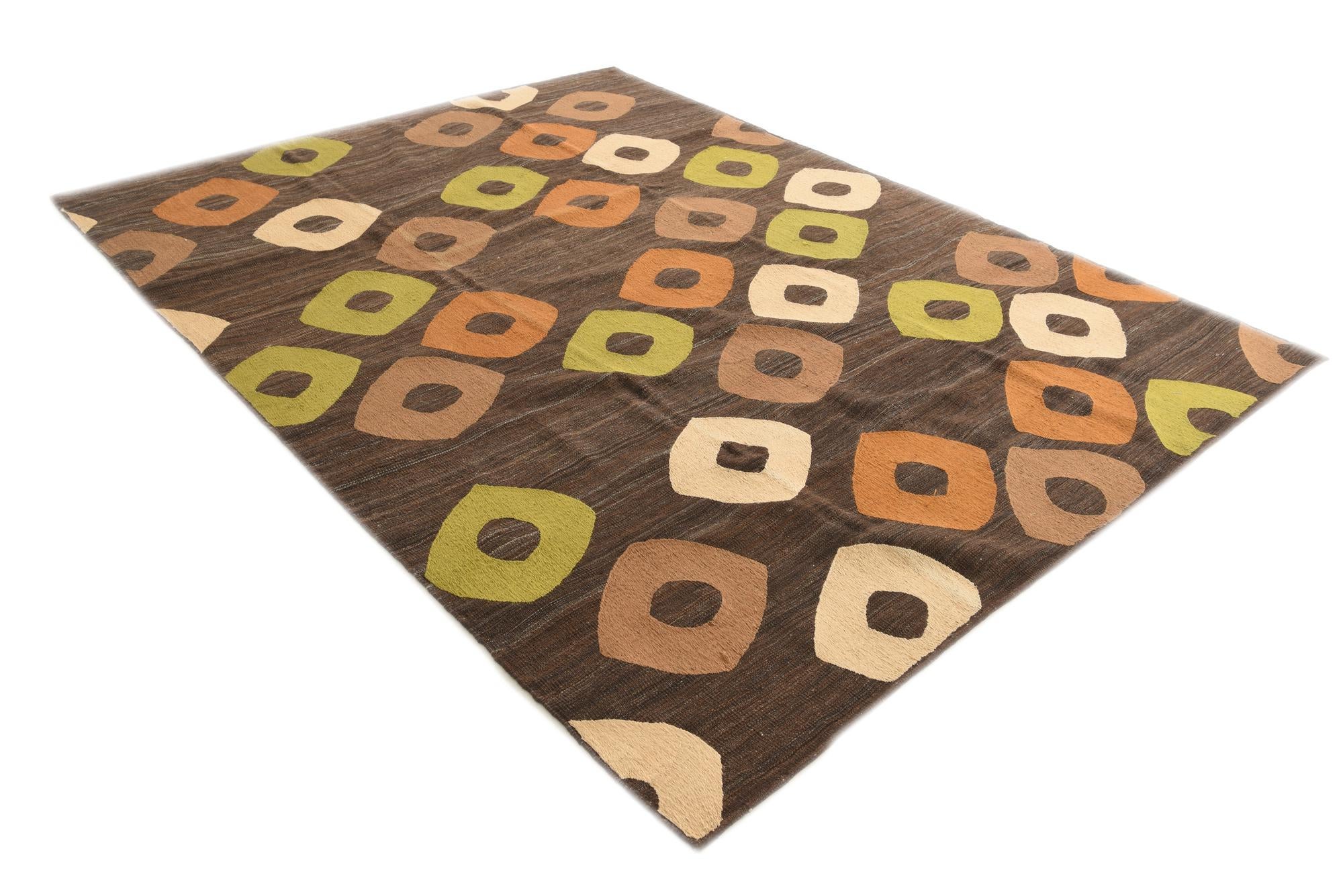 7' 4 x 10' Hand Woven Kilim Modern Rug