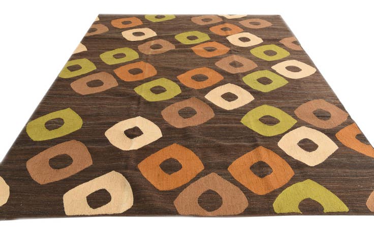 Detail image of 7' 4 x 10' Hand Woven Kilim Modern Rug