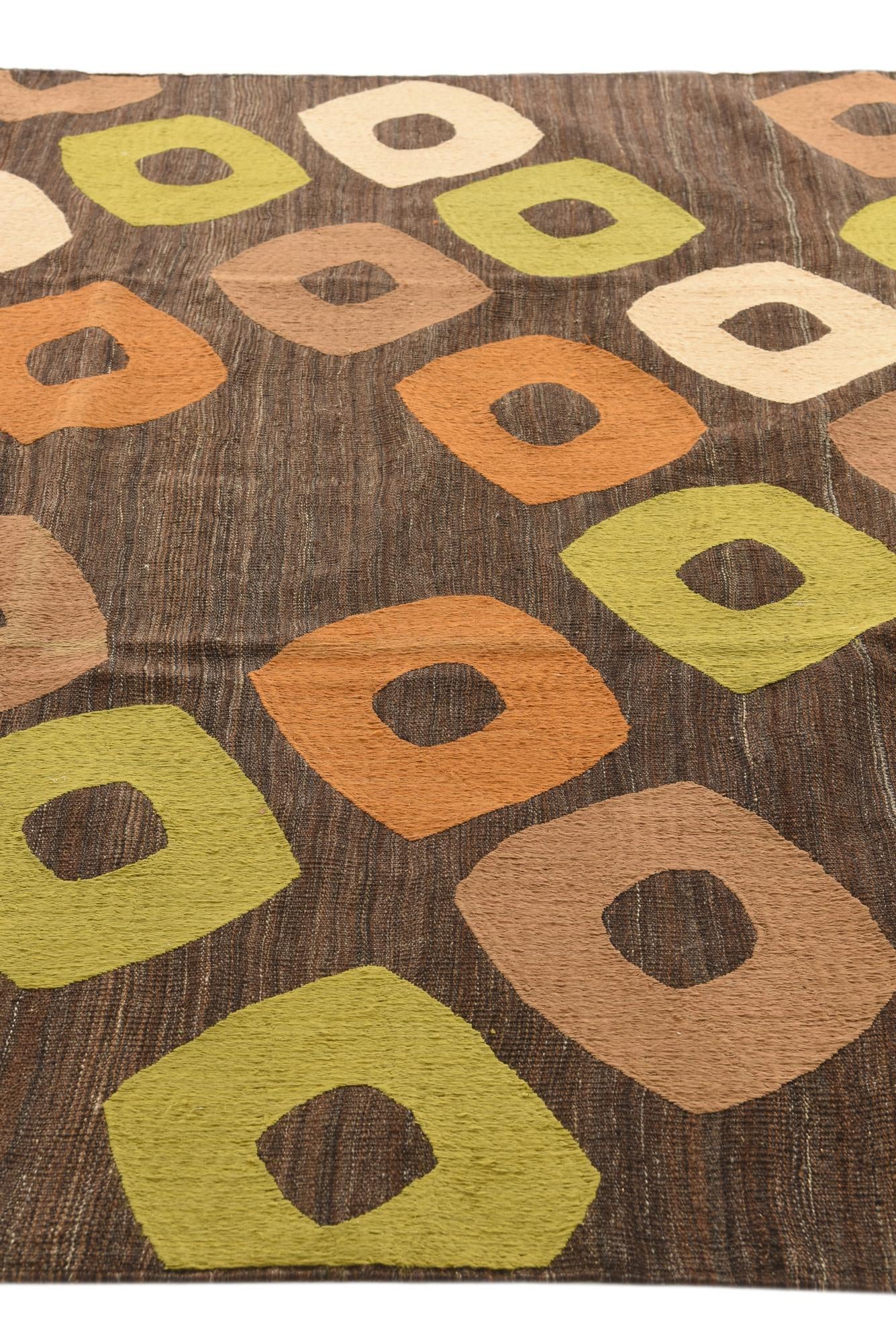 7' 4 x 10' Hand Woven Kilim Modern Rug