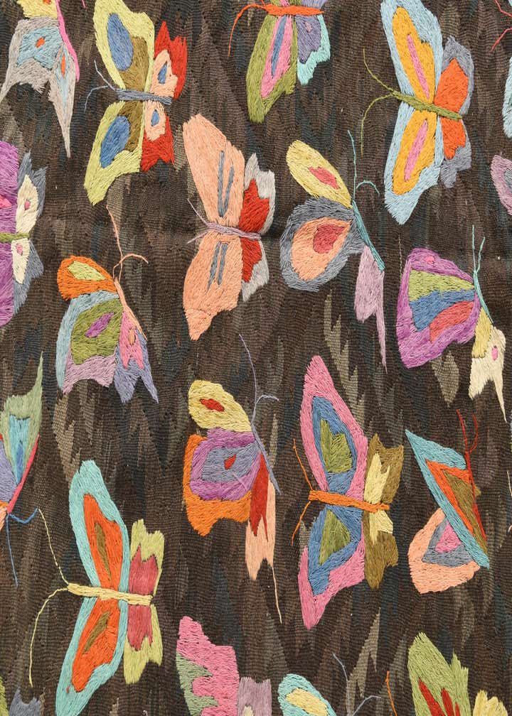 5' 4 x 7' 9 Hand Woven Kilim Suzani Wool Rug