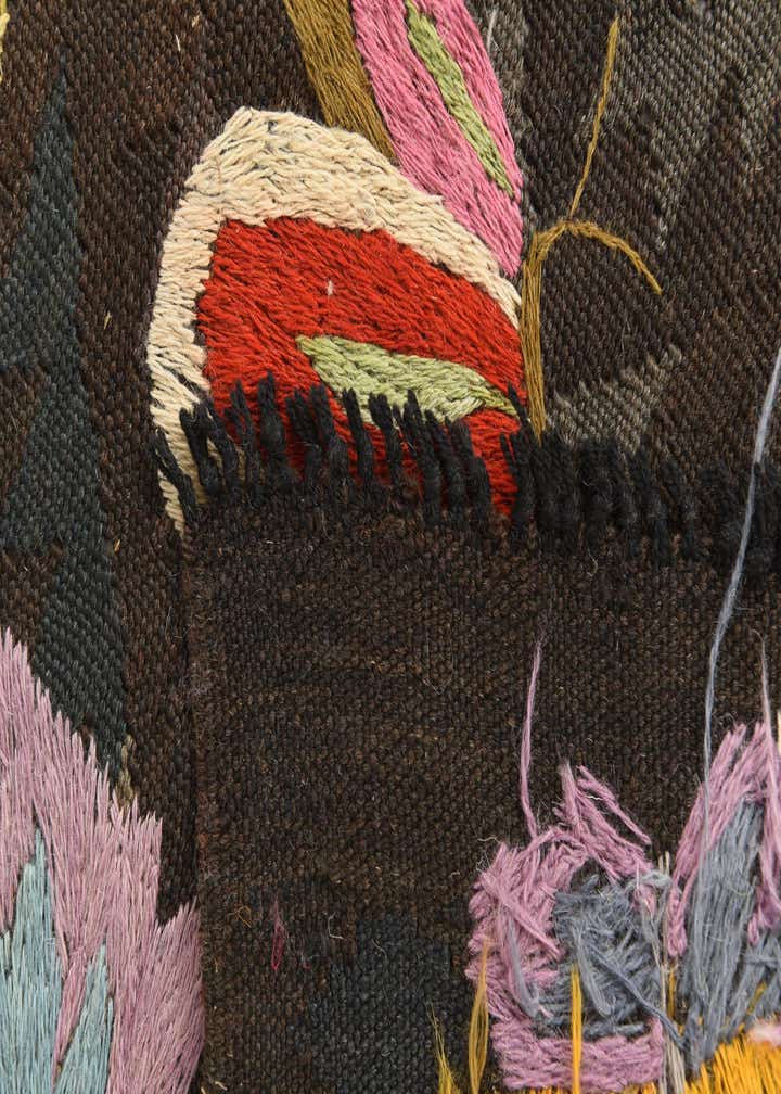 5' 4 x 7' 9 Hand Woven Kilim Suzani Wool Rug