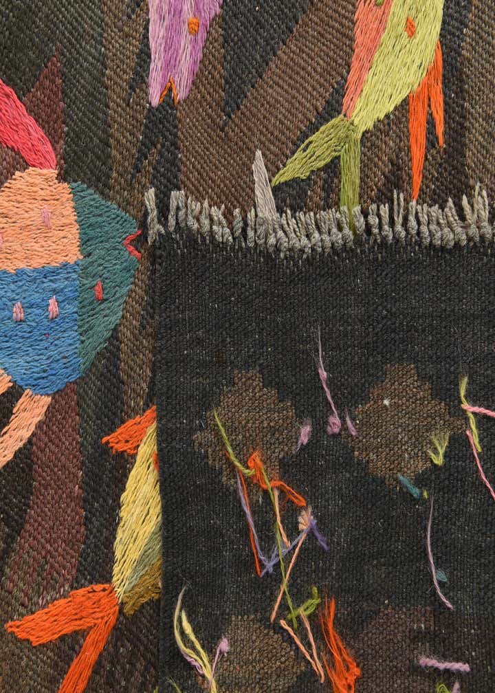 5' 2 x 8' Hand Woven Kilim Suzani Wool Rug