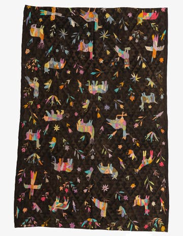 6' x 9' Hand Woven Kilim Suzani Wool Rug