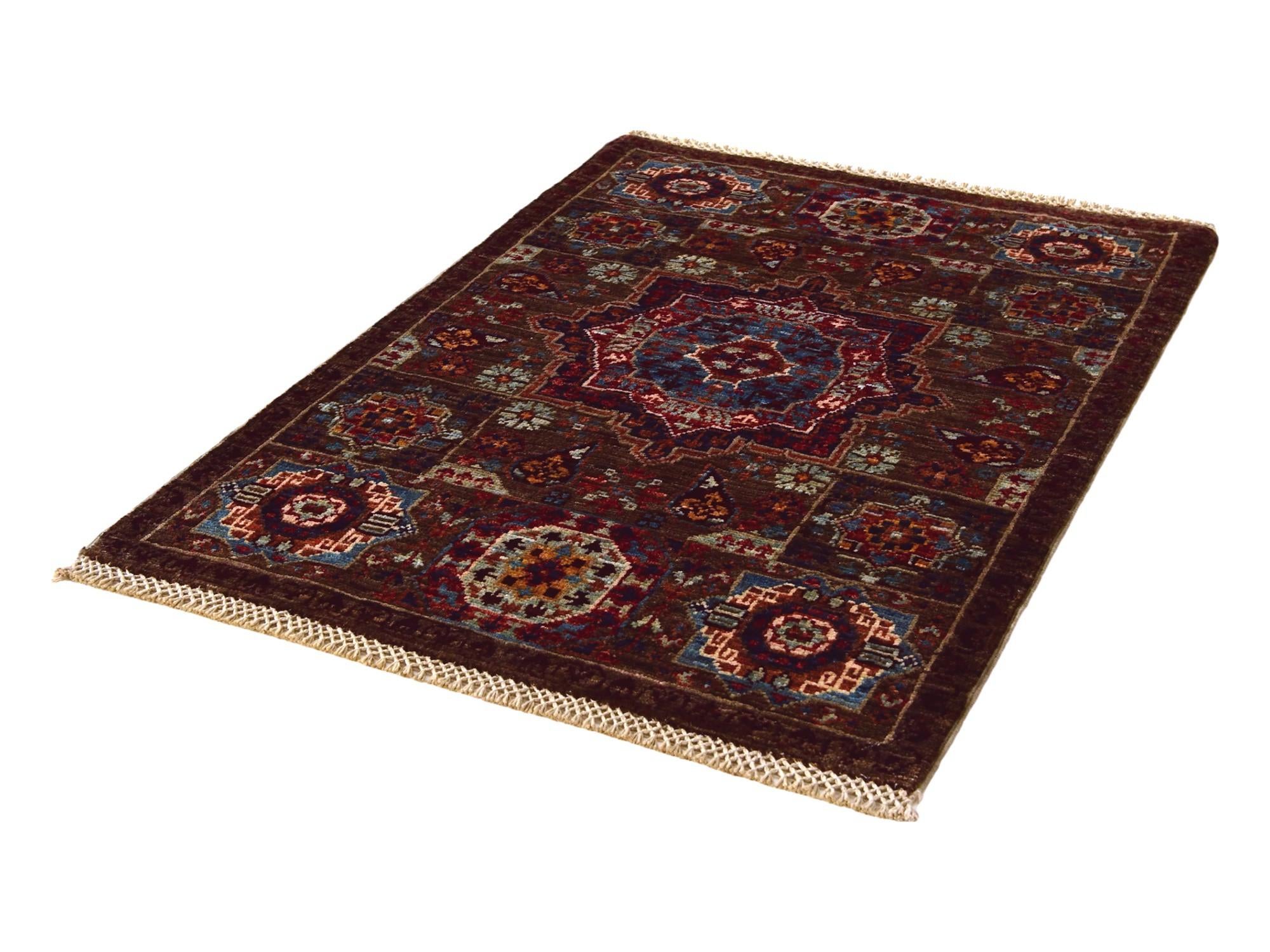 2' 1 x 3' Hand Knotted Mamluk Ziegler Rug