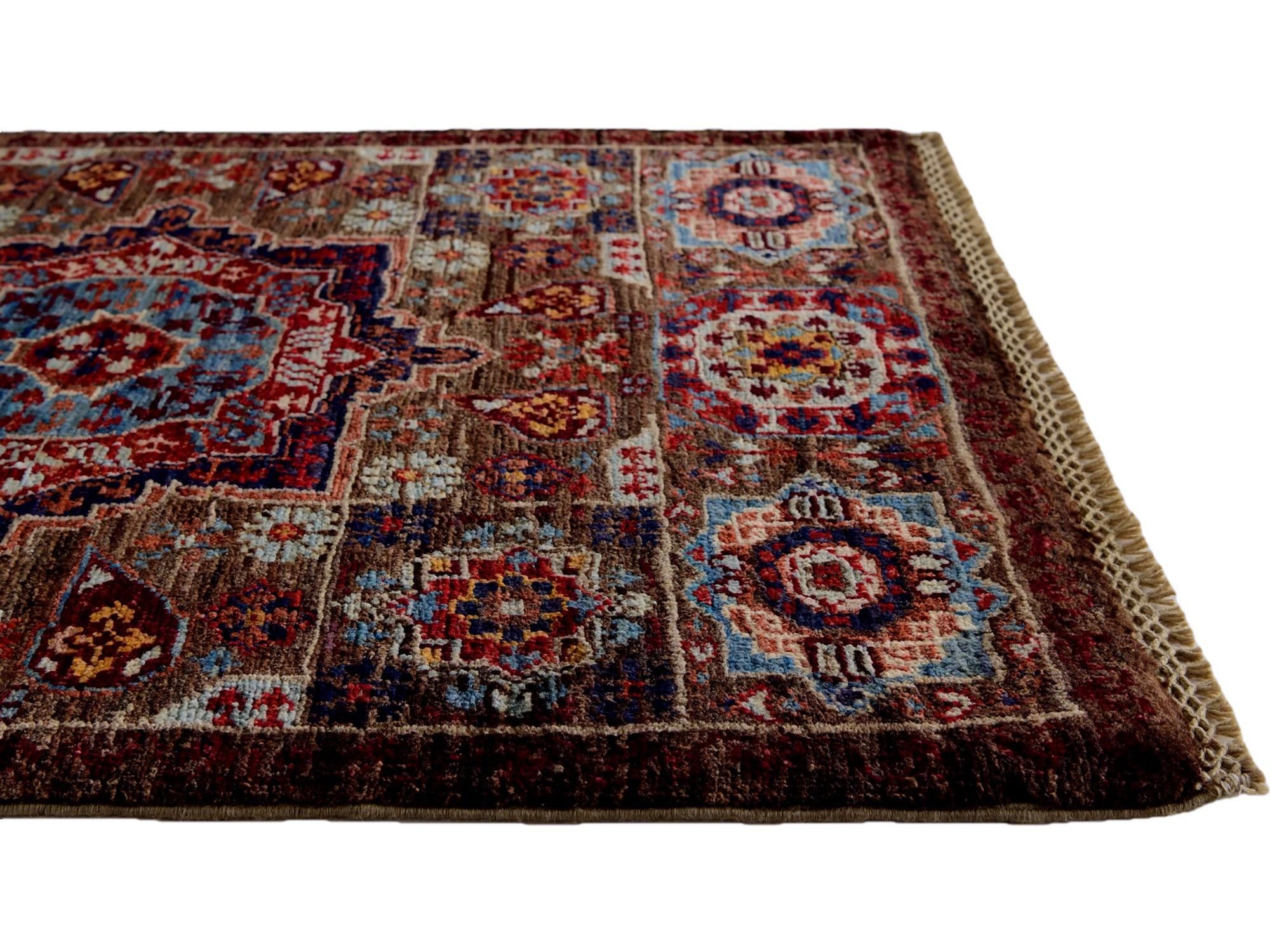 2' 1 x 3' Hand Knotted Mamluk Ziegler Rug