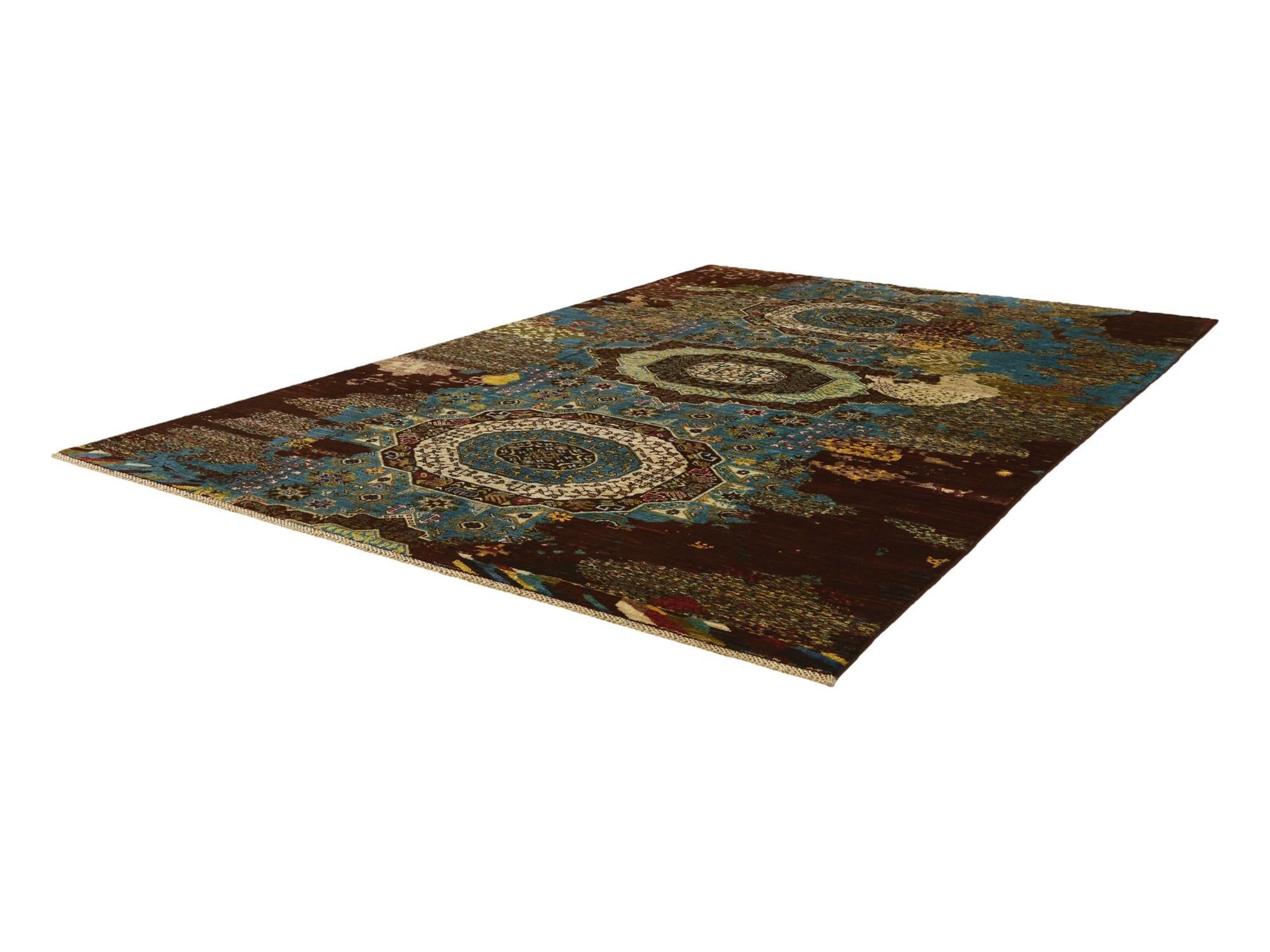 6' 8 x 9' 9 Hand Knotted Mamluk Ziegler Rug