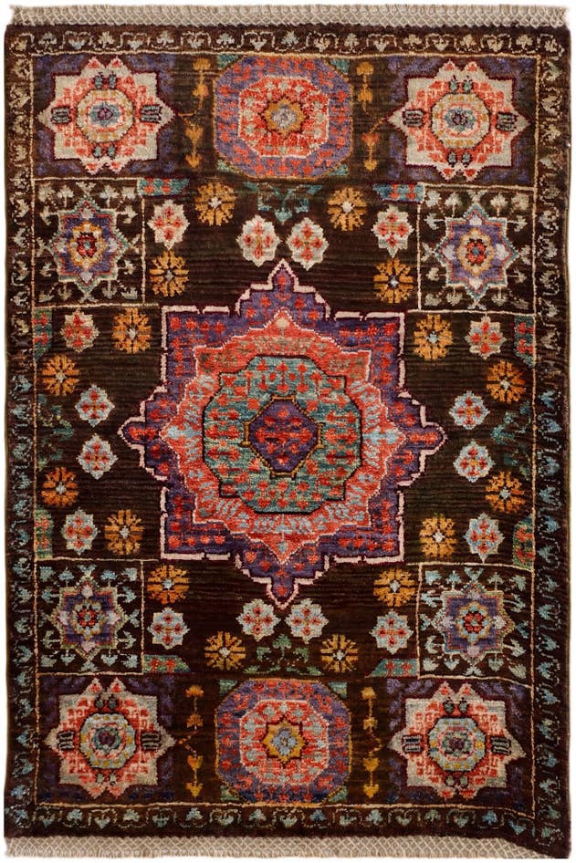 Detail image of 2' 1 x 3' 2 Hand Knotted Mamluk Ziegler Rug