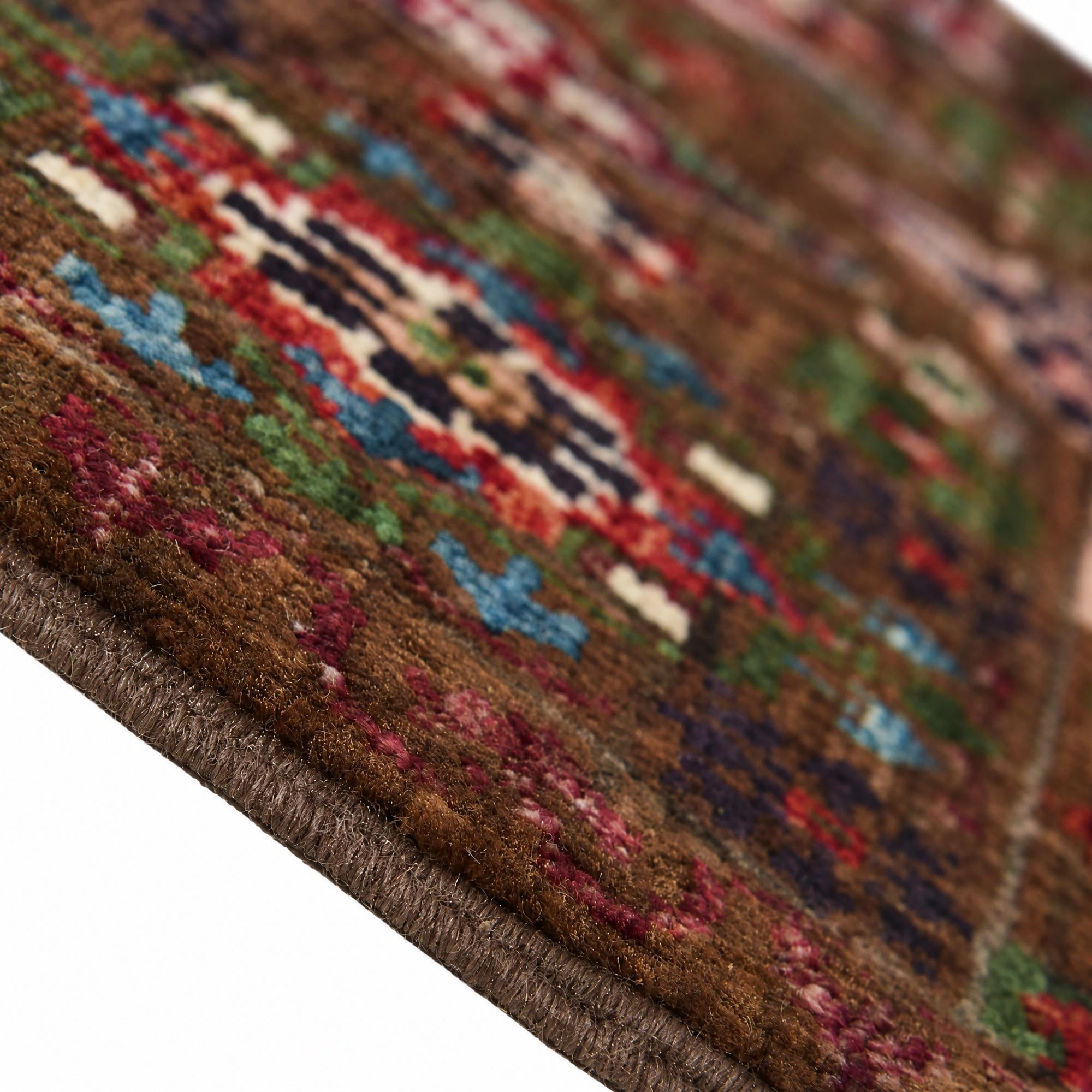 60cm x 100cm Hand Knotted Mamluk Ziegler Rug
