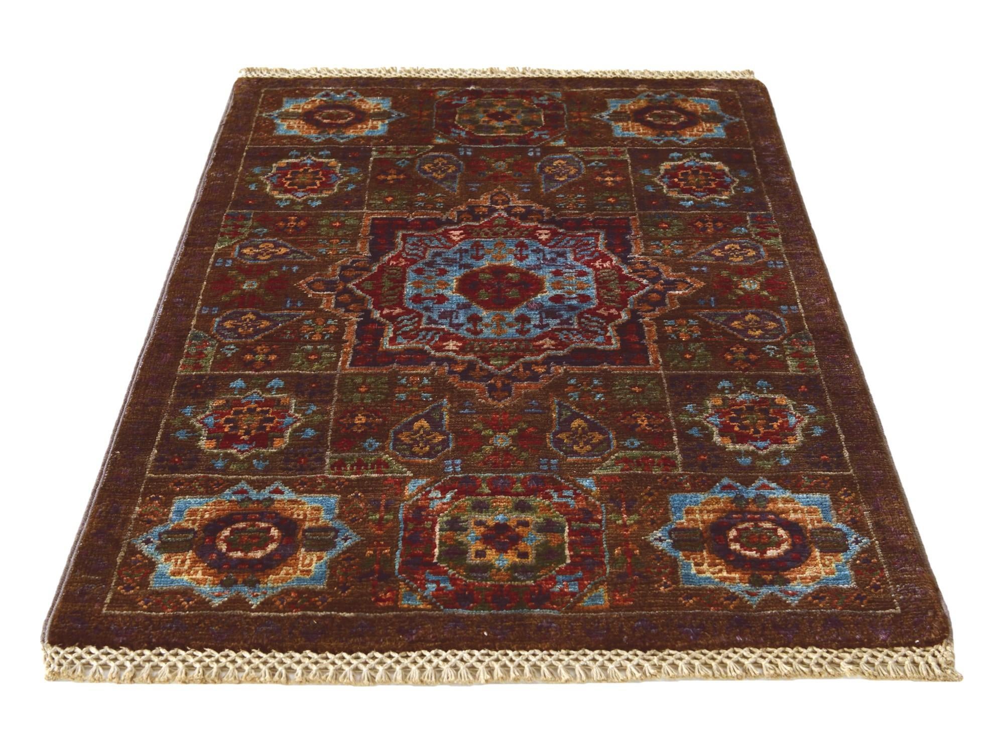 2' x 3' Hand Knotted Mamluk Ziegler Rug